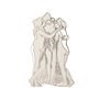 Antonio Canova Three Graces pin badge